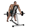 Reverse Row - Incline EZ Bar Wide Grip